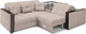 Миниатюра изображения товара Диван угловой Mebel-Ars Прага НПБ (рогожка бежевая)