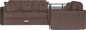 Миниатюра изображения товара Диван угловой Mebel-Ars Прага НПБ (рогожка шоколад)