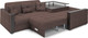 Миниатюра изображения товара Диван угловой Mebel-Ars Прага НПБ (рогожка шоколад)