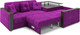 Миниатюра изображения товара Диван угловой Mebel-Ars Прага НПБ (фиолетовый)