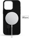 Миниатюра изображения товара Чехол-накладка Luxo С MagSafe Квадраты карбона LF39 для Apple iPhone 15 (черный)