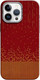 Миниатюра изображения товара Чехол-накладка Luxo С MagSafe Карбоновый дождь LF78 для Apple iPhone 15 Pro (красный)