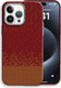 Миниатюра изображения товара Чехол-накладка Luxo С MagSafe Карбоновый дождь LF78 для Apple iPhone 15 Pro (красный)