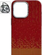 Миниатюра изображения товара Чехол-накладка Luxo С MagSafe Карбоновый дождь LF78 для Apple iPhone 15 Pro (красный)