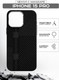 Миниатюра изображения товара Чехол-накладка Luxo С MagSafe Квадраты карбона LF39 для Apple iPhone 15 Pro (черный)