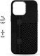 Миниатюра изображения товара Чехол-накладка Luxo С MagSafe Квадраты карбона LF39 для Apple iPhone 15 Pro (черный)