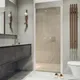 Миниатюра изображения товара Душевая дверь MaybahGlass 198x80 / MGD-434-1 (бронза/белый матовый)