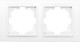 Миниатюра изображения товара Рамка для выключателей и розеток El-Bi Zena / 500-016200-226 (матовый белый)