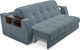 Миниатюра изображения товара Диван Mebel-Ars Аккордеон Барон №3 ППУ 180x200 (велюр серый/синий HB-178/26)
