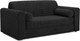 Миниатюра изображения товара Диван Mebel-Ars Аккордеон Барон №5 ППУ 120x200 (велюр черный HB-178/17)