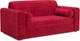 Миниатюра изображения товара Диван Mebel-Ars Аккордеон Барон №5 ППУ 180x200 (красный кордрой)