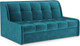 Миниатюра изображения товара Диван Mebel-Ars Аккордеон Барон №6 ППУ 120x200 (бархат синий/зеленый Star Velvet 43 Black Green)