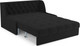 Миниатюра изображения товара Диван Mebel-Ars Аккордеон Барон №6 ППУ 120x200 (велюр черный HB-178/17)