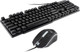 Миниатюра изображения товара Комплект клавиатура и мышь Оклик 400GMK (черный)
