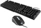 Миниатюра изображения товара Комплект клавиатура и мышь Оклик 400GMK (черный)