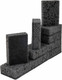Миниатюра изображения товара Набор губок для мытья посуды Laima Square / 608648 (10шт, черный)