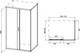Миниатюра изображения товара Душевой уголок Alex Baitler AB14120X1 + поддон AB12917H-1