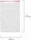Миниатюра изображения товара Комплект пакетов-слайдеров Brauberg Zip Lock / 606212 (100шт)