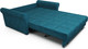 Миниатюра изображения товара Диван Mebel-Ars Аккордеон Гранд ППУ 120x200 (бархат синий/зеленый Star Velvet 43 Black Green)