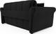 Миниатюра изображения товара Диван Mebel-Ars Аккордеон Гранд ППУ 120x200 (велюр черный НВ-178/17)