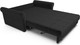 Миниатюра изображения товара Диван Mebel-Ars Аккордеон Гранд ППУ 180x200 (велюр черный НВ-178/17)