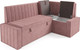 Миниатюра изображения товара Уголок кухонный мягкий Mebel-Ars Вермут 191x83x121 / M11-24-6 (велюр пудра НВ-178/18)