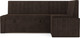 Миниатюра изображения товара Уголок кухонный мягкий Mebel-Ars Вермут 191x83x121 / M11-24-8 (велюр шоколад HB-178/16)