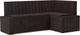 Миниатюра изображения товара Уголок кухонный мягкий Mebel-Ars Вермут 211x83x141 / M11-23-15 (кордрой коричневый)