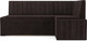 Миниатюра изображения товара Уголок кухонный мягкий Mebel-Ars Вермут 211x83x141 / M11-23-15 (кордрой коричневый)