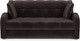 Миниатюра изображения товара Диван Mebel-Ars Аккордеон Барон ППУ 180x200 (бархат шоколадный Star Velvet 60 Coffee)