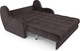 Миниатюра изображения товара Диван Mebel-Ars Аккордеон Барон ППУ 180x200 (бархат шоколадный Star Velvet 60 Coffee)