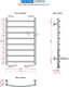 Миниатюра изображения товара Полотенцесушитель водяной Ростела Соната 80/8 (1/2") 