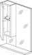 Миниатюра изображения товара Шкаф с зеркалом для ванной СанитаМебель Ларч 11.520 (левый)