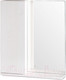 Миниатюра изображения товара Шкаф с зеркалом для ванной СанитаМебель Ларч 11.600 (левый)