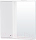 Миниатюра изображения товара Шкаф с зеркалом для ванной СанитаМебель Камелия-11.70 Д2 (левый, белый)