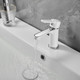 Миниатюра изображения товара Смеситель Shevanik S8101F (белый/хром)