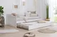 Миниатюра изображения товара Двухъярусная выдвижная кровать Dipriz Бонни 90x200 / Д.80040.1 (белый воск)