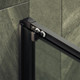 Миниатюра изображения товара Душевая дверь MaybahGlass 195x120 / MGD-1280-6 (сатин/черный)