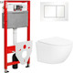 Миниатюра изображения товара Унитаз подвесной с инсталляцией Lauter Sulzdorf + TECE Kit 9400413 (белый с микролифтом)