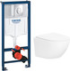 Миниатюра изображения товара Унитаз подвесной с инсталляцией Lauter Sulzdorf + GROHE Rapid SL 38721001 (белый с микролифтом)