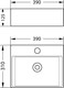 Миниатюра изображения товара Умывальник Lauter 21344 + клапан 21190W + сифон 21635W (белый матовый)