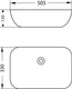 Миниатюра изображения товара Умывальник Lauter 21454 + клапан 21190G