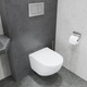 Миниатюра изображения товара Унитаз подвесной с инсталляцией Lauter Sulzdorf + GROHE Rapid SL 38721001 + панель GROHE 37131000 (белый с микролифтом)