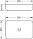 Миниатюра изображения товара Умывальник Lauter 21487-50 + клапан 21190B + сифон 21635B (черный матовый)