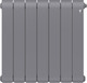 Миниатюра изображения товара Радиатор биметаллический Royal Thermo Infinity 500 Silver Satin (7 секций)