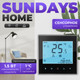 Миниатюра изображения товара Терморегулятор для теплого пола Sundays Home 241125014 (черный)