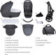Миниатюра изображения товара Детская универсальная коляска Bebetto Magnum Light Pro 2 в 1 (04, рама черная)