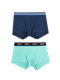 Миниатюра изображения товара Комплект мужских трусов Mark Formelle 411215-2 (р.90-100, голубая мята/морская глубина)