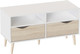 Миниатюра изображения товара Тумба Мебельград Соната под ТВ малая (белый фон/дуб сонома)