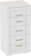 Миниатюра изображения товара Комод Мебельград Манхеттен 5 ящиков  (белый аляска/айс)
